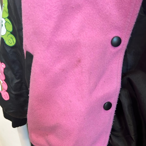 Forever 21 X Care Bears  Varsity Jacket, size 11/12, a few stains 🐻 - Picture 6 of 7
